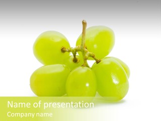 Branch Grape Ingredient PowerPoint Template