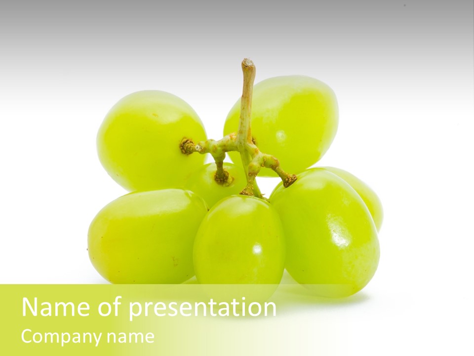 Branch Grape Ingredient PowerPoint Template