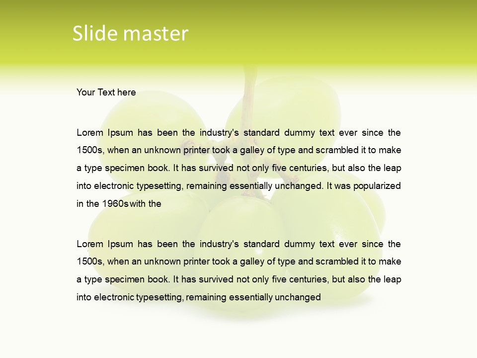 Branch Grape Ingredient PowerPoint Template