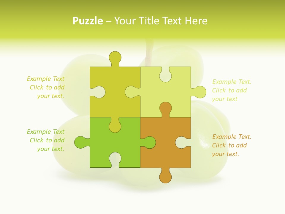 Branch Grape Ingredient PowerPoint Template