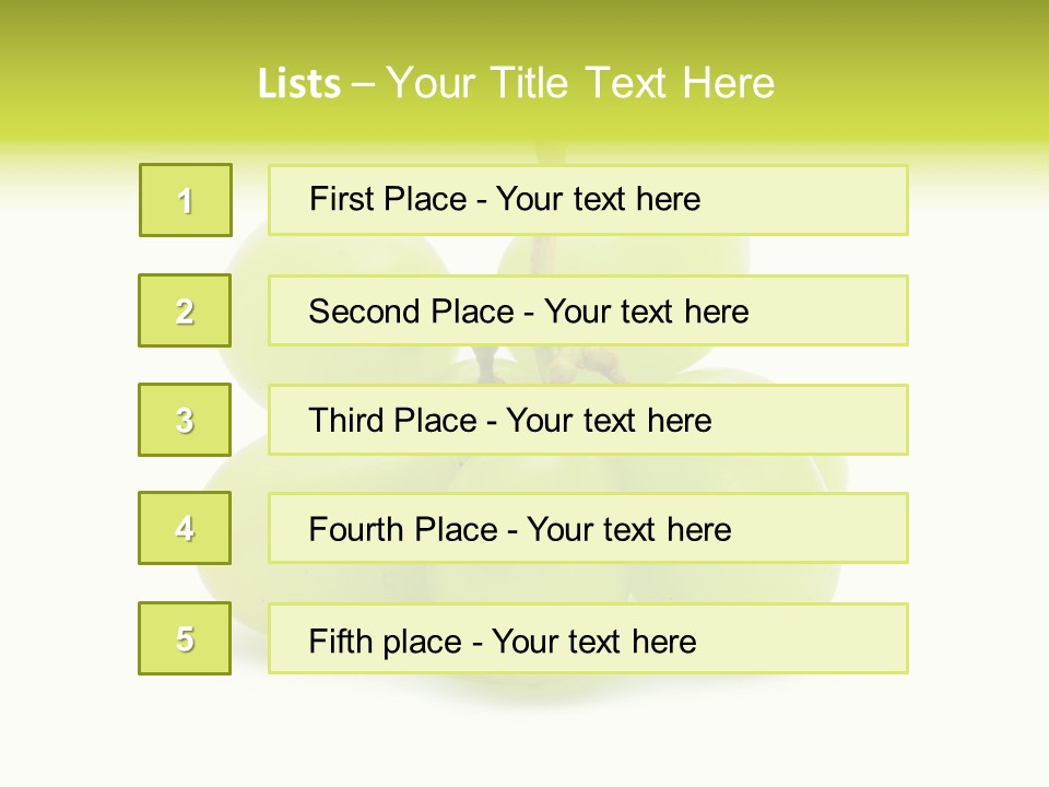 Branch Grape Ingredient PowerPoint Template