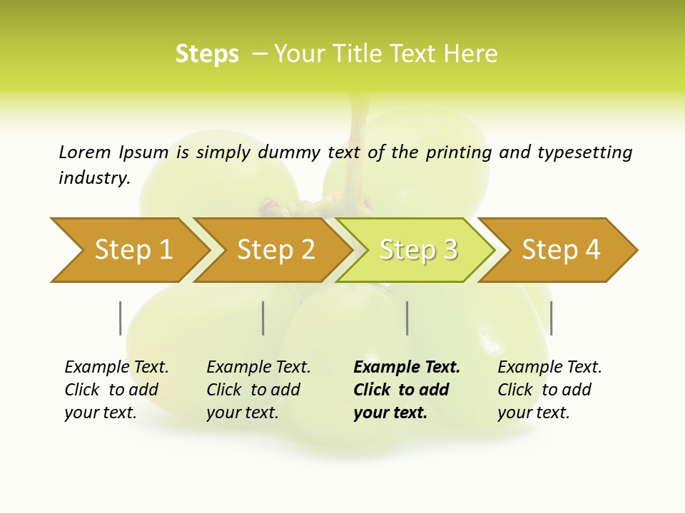 Branch Grape Ingredient PowerPoint Template