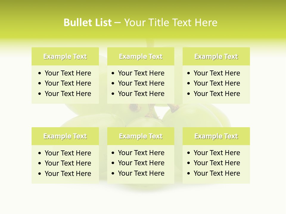 Branch Grape Ingredient PowerPoint Template