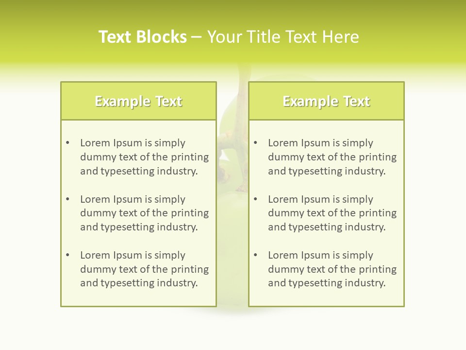 Branch Grape Ingredient PowerPoint Template