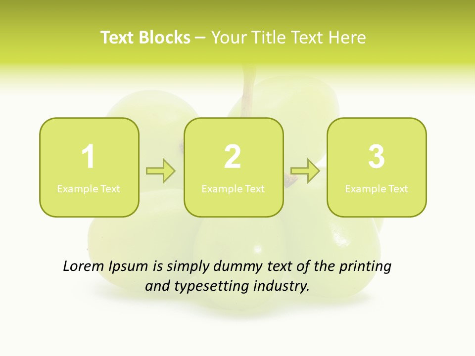 Branch Grape Ingredient PowerPoint Template