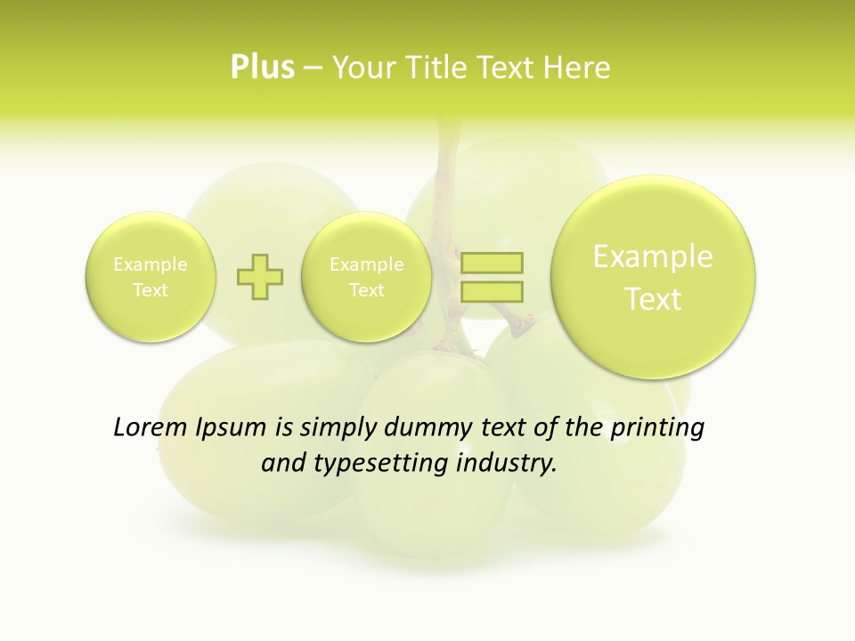 Branch Grape Ingredient PowerPoint Template