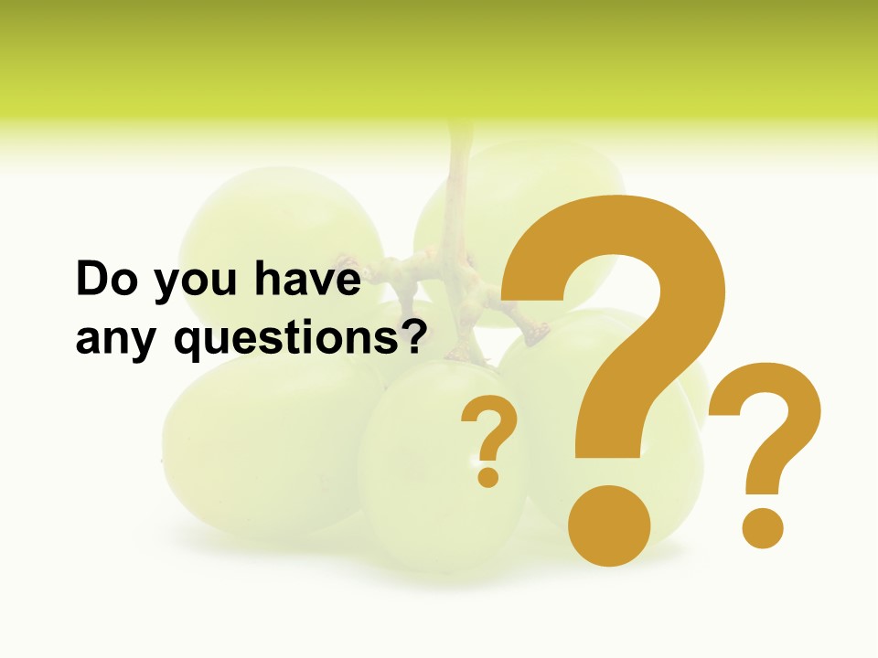 Branch Grape Ingredient PowerPoint Template