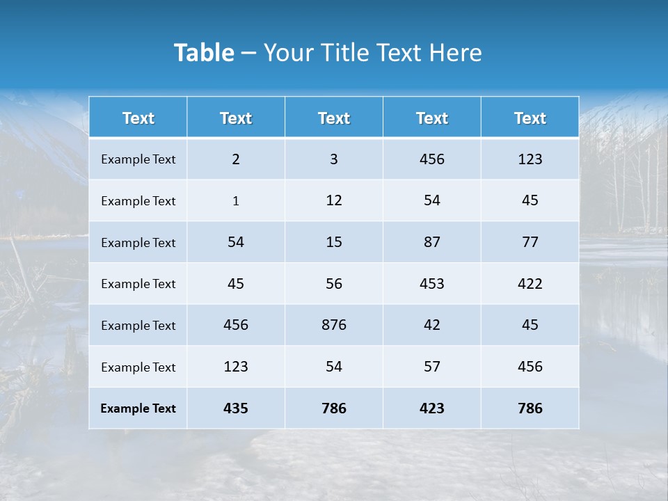 Mountain Landscape Dried Rock PowerPoint Template