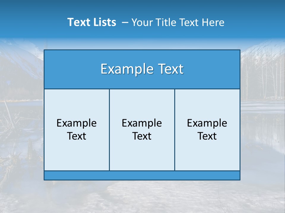 Mountain Landscape Dried Rock PowerPoint Template