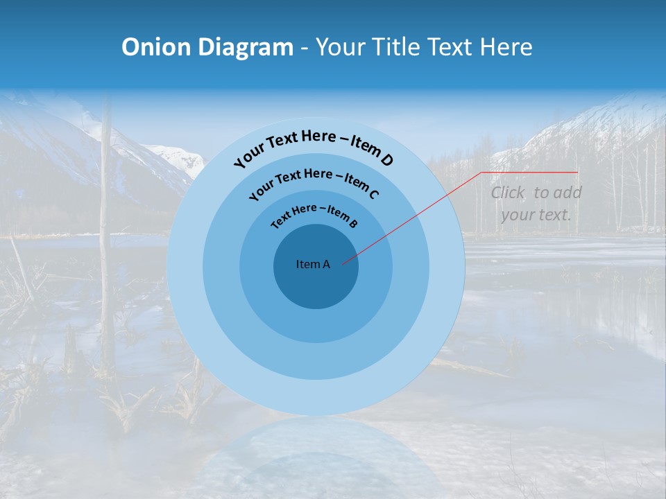 Mountain Landscape Dried Rock PowerPoint Template