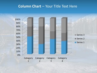 Mountain Landscape Dried Rock PowerPoint Template