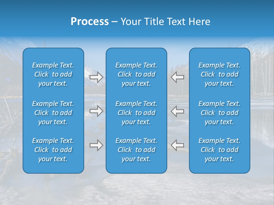 Mountain Landscape Dried Rock PowerPoint Template