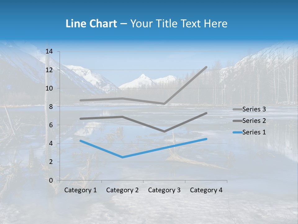 Mountain Landscape Dried Rock PowerPoint Template