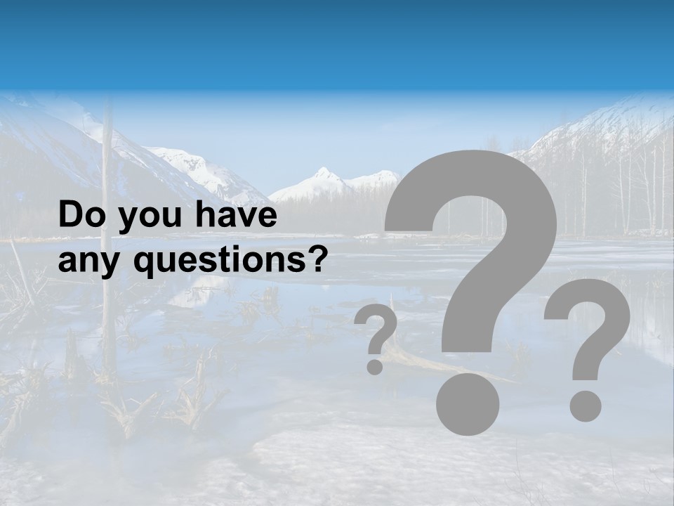 Mountain Landscape Dried Rock PowerPoint Template