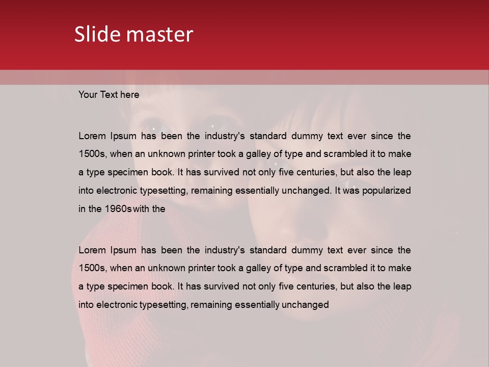 Cute Daughter Pretty PowerPoint Template