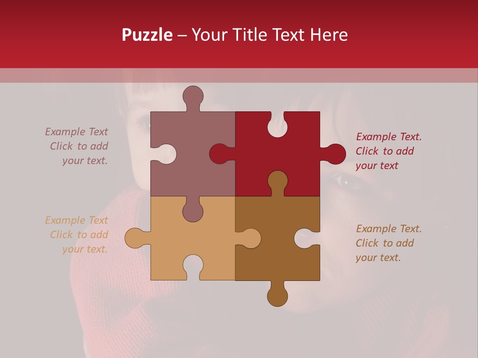 Cute Daughter Pretty PowerPoint Template