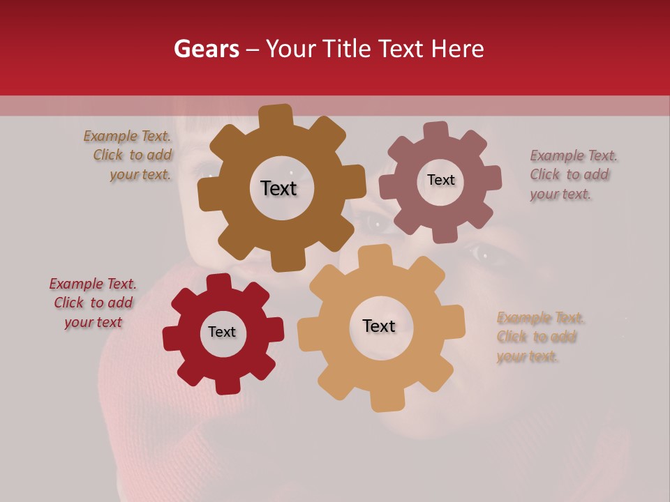 Cute Daughter Pretty PowerPoint Template