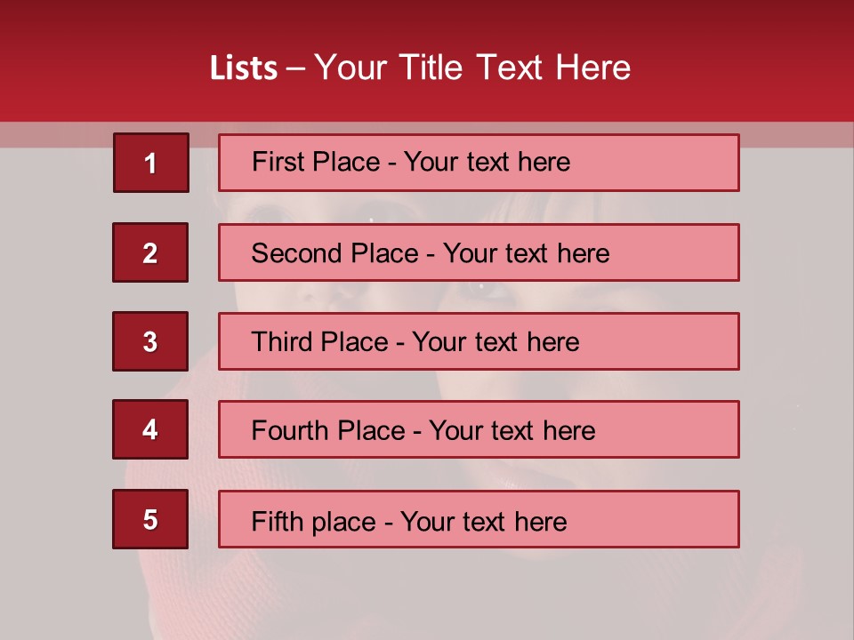 Cute Daughter Pretty PowerPoint Template