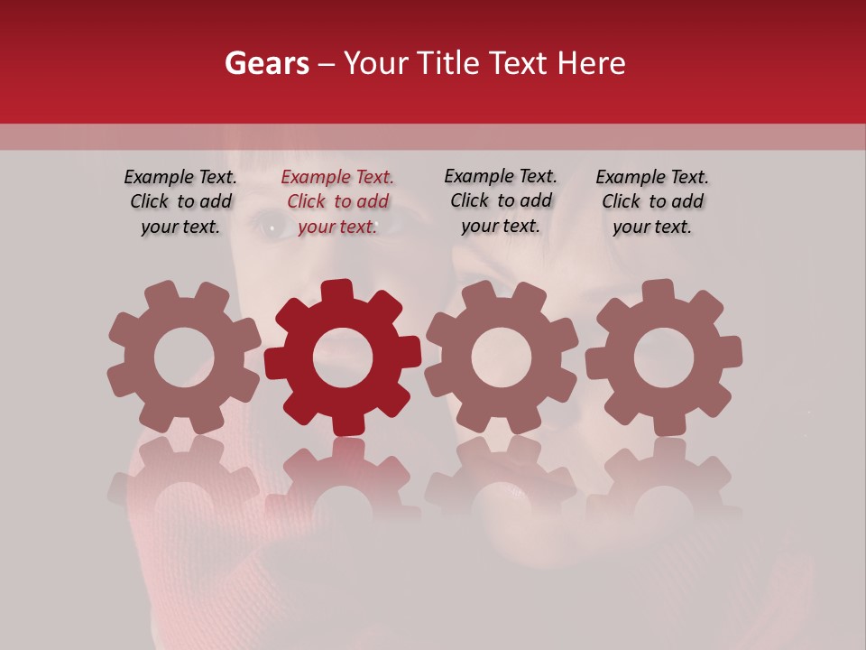 Cute Daughter Pretty PowerPoint Template