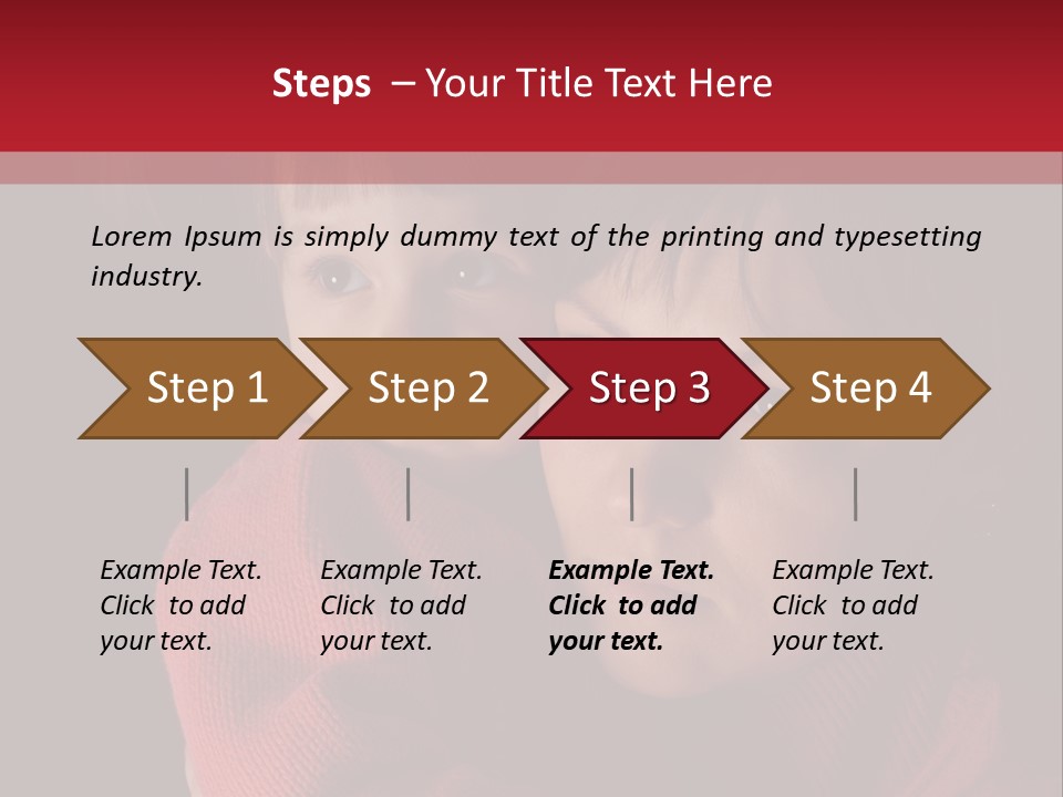 Cute Daughter Pretty PowerPoint Template