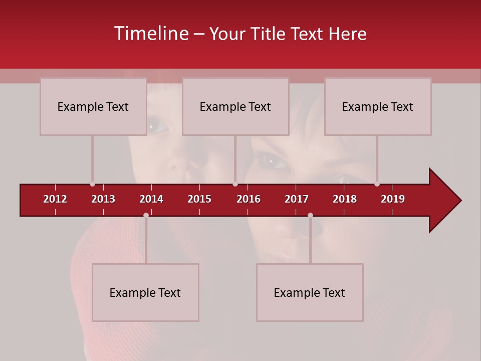 Cute Daughter Pretty PowerPoint Template