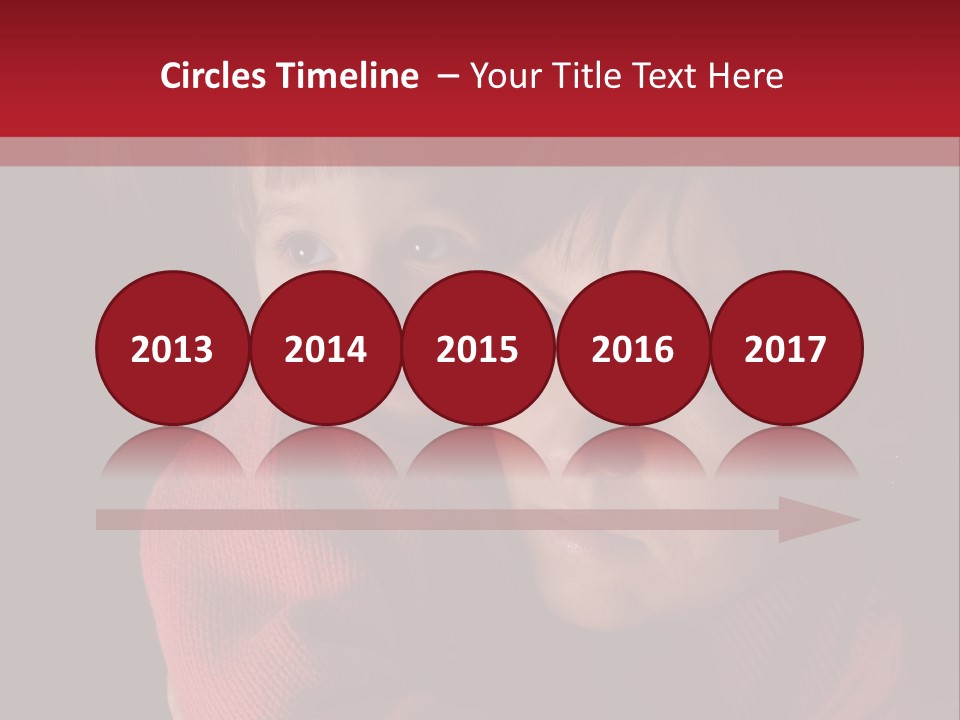 Cute Daughter Pretty PowerPoint Template