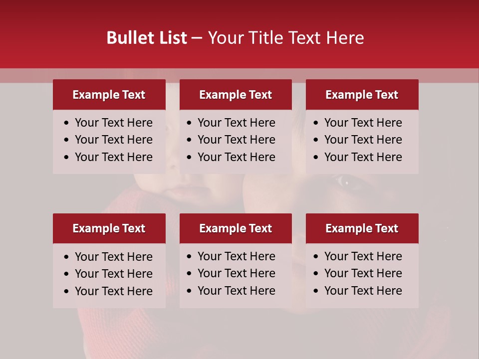 Cute Daughter Pretty PowerPoint Template