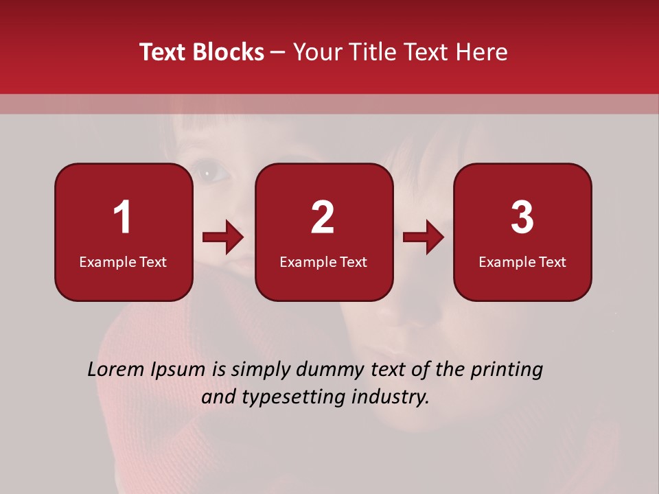 Cute Daughter Pretty PowerPoint Template