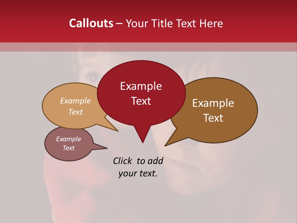 Cute Daughter Pretty PowerPoint Template