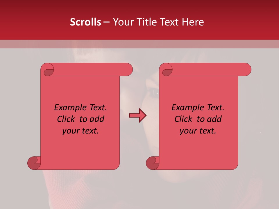 Cute Daughter Pretty PowerPoint Template