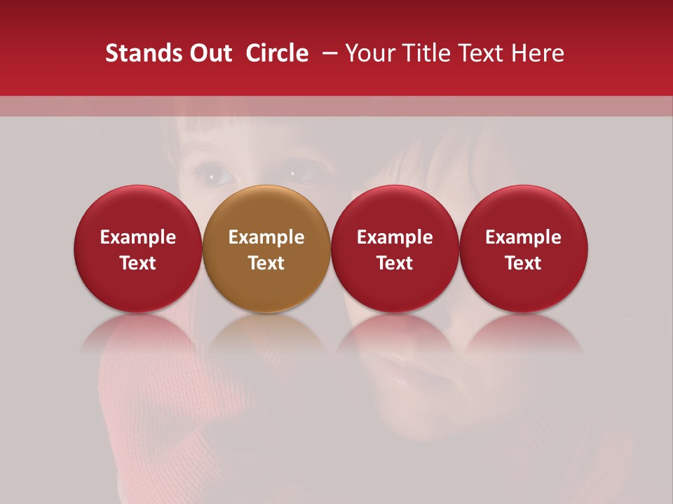 Cute Daughter Pretty PowerPoint Template