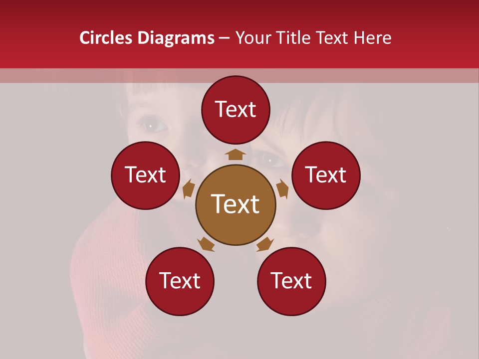 Cute Daughter Pretty PowerPoint Template