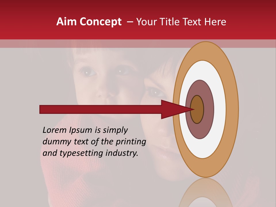 Cute Daughter Pretty PowerPoint Template