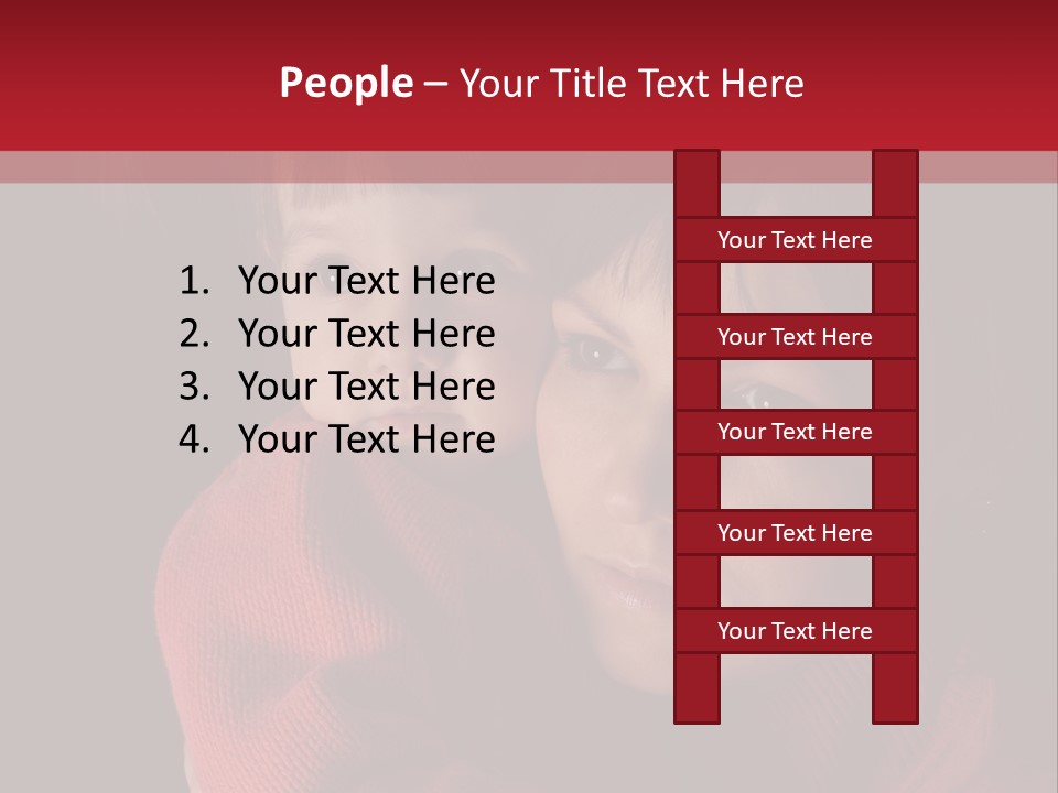 Cute Daughter Pretty PowerPoint Template