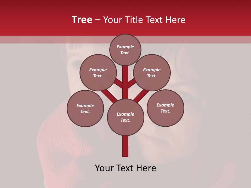 Cute Daughter Pretty PowerPoint Template