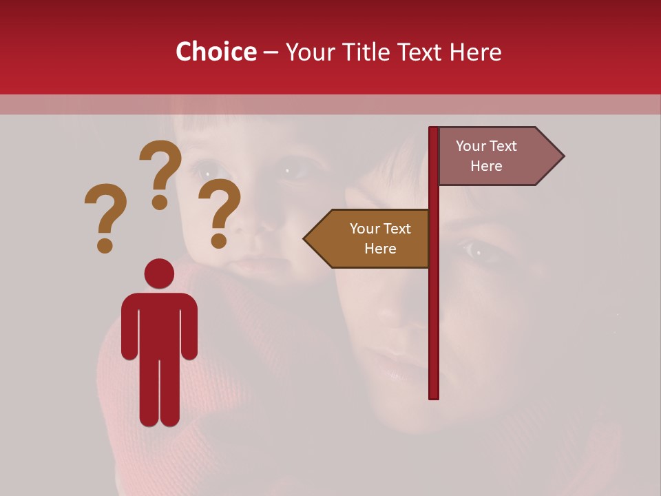 Cute Daughter Pretty PowerPoint Template