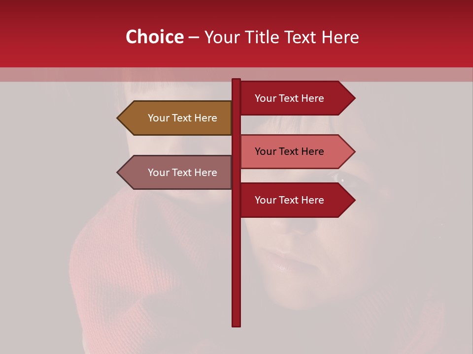 Cute Daughter Pretty PowerPoint Template