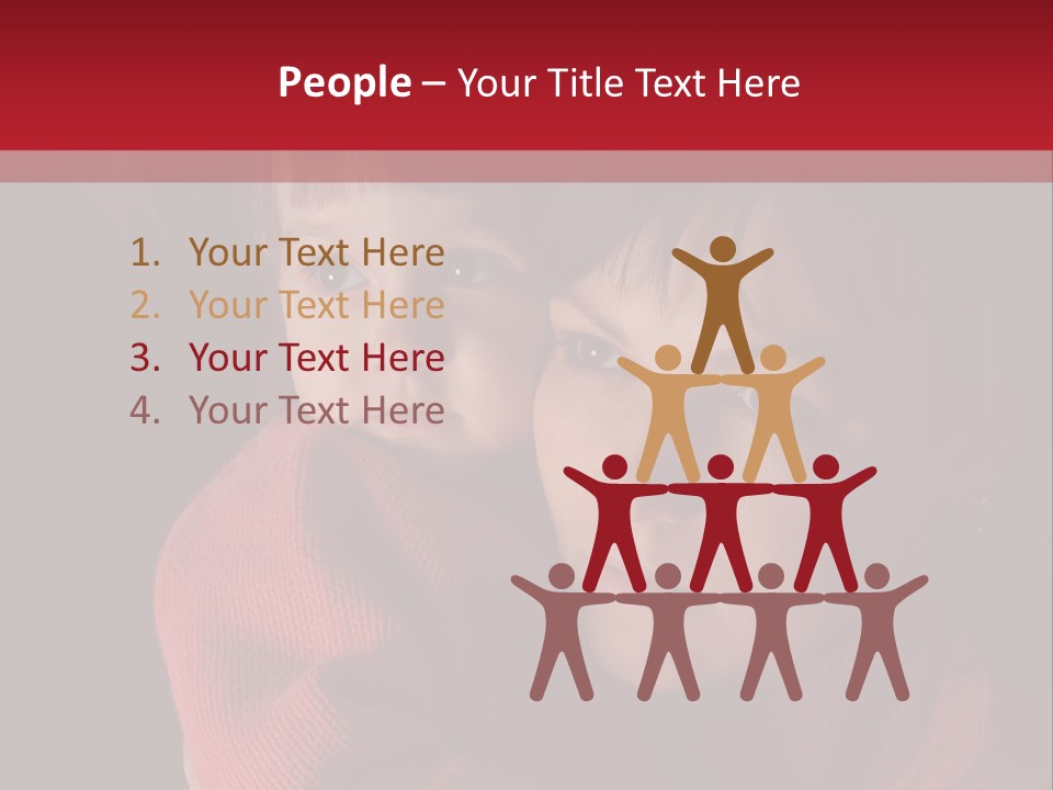 Cute Daughter Pretty PowerPoint Template