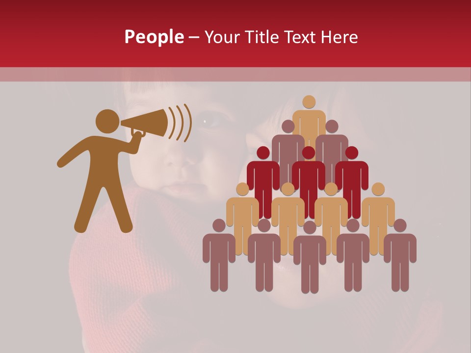 Cute Daughter Pretty PowerPoint Template