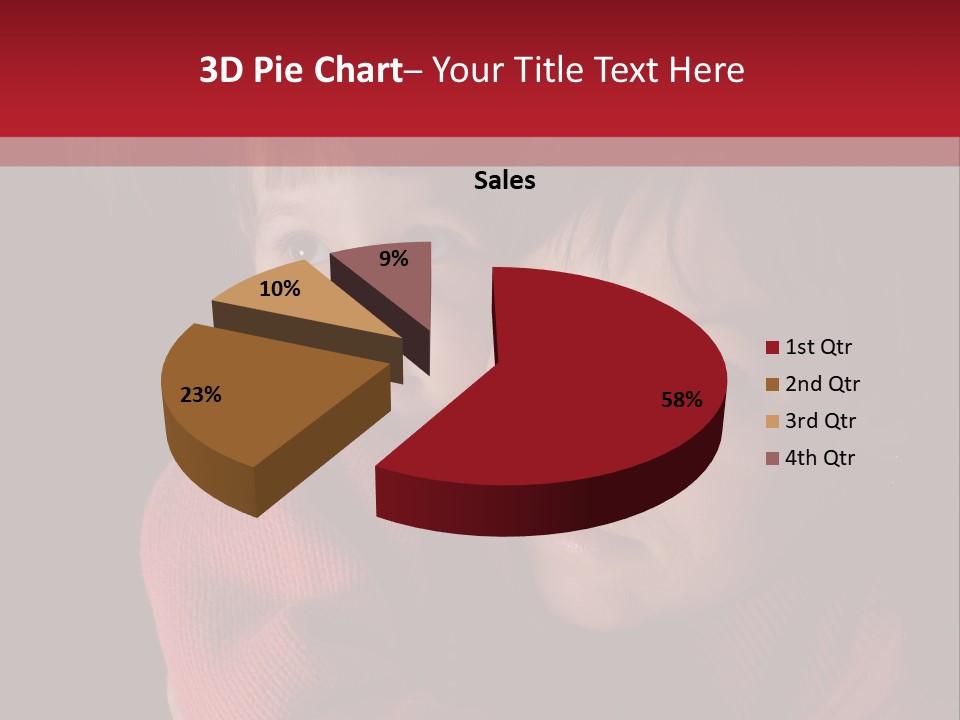 Cute Daughter Pretty PowerPoint Template