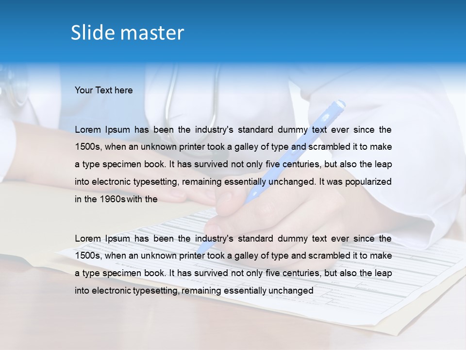 Woman Prescription Human PowerPoint Template