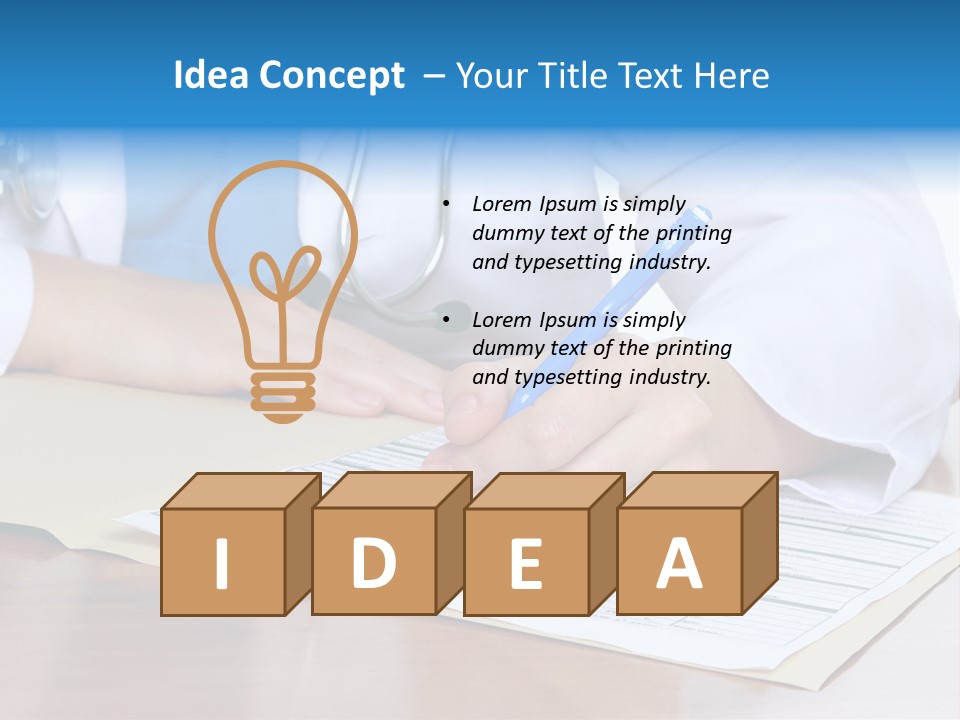 Woman Prescription Human PowerPoint Template