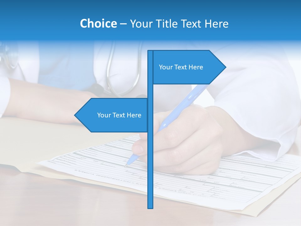 Woman Prescription Human PowerPoint Template