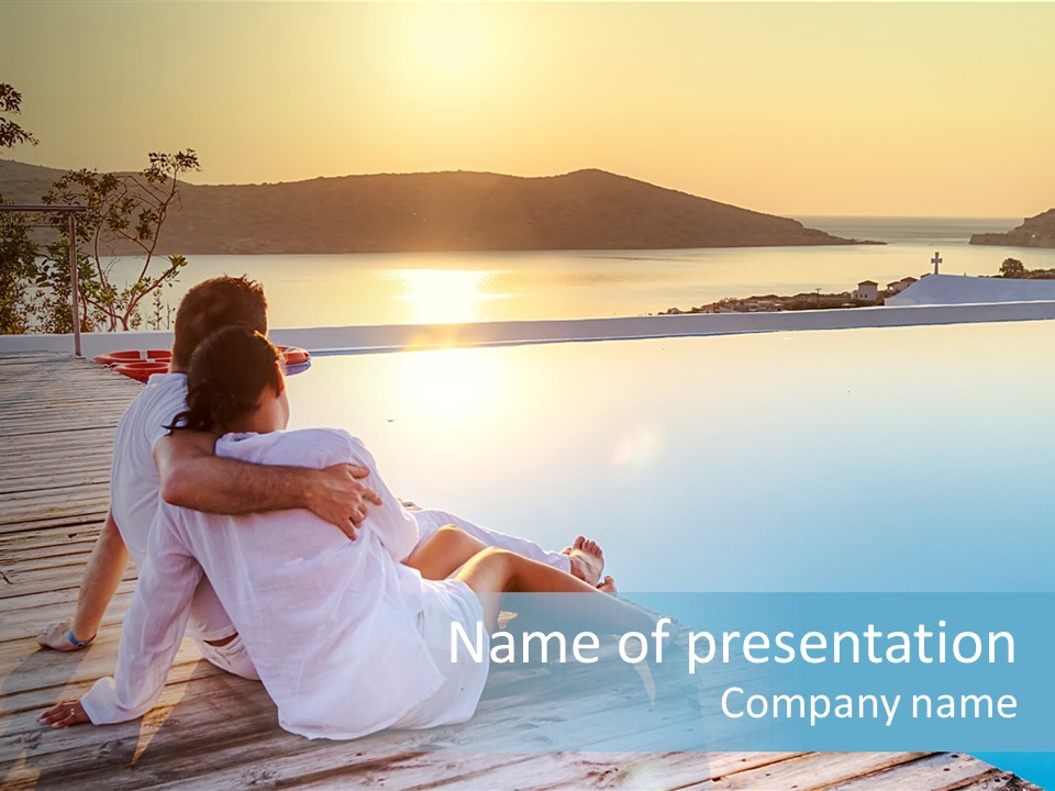 Sea Love Male PowerPoint Template