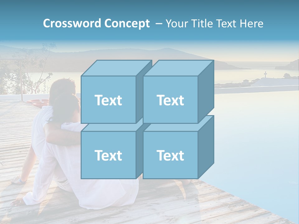 Sea Love Male PowerPoint Template