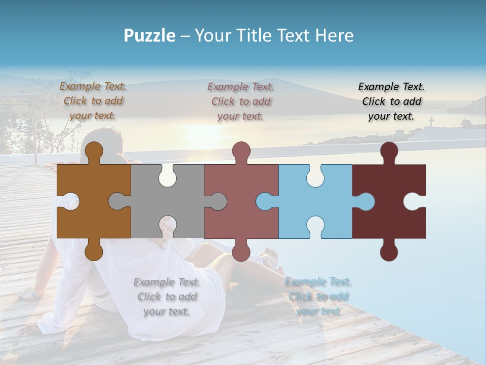 Sea Love Male PowerPoint Template