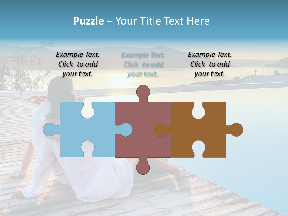 Sea Love Male PowerPoint Template