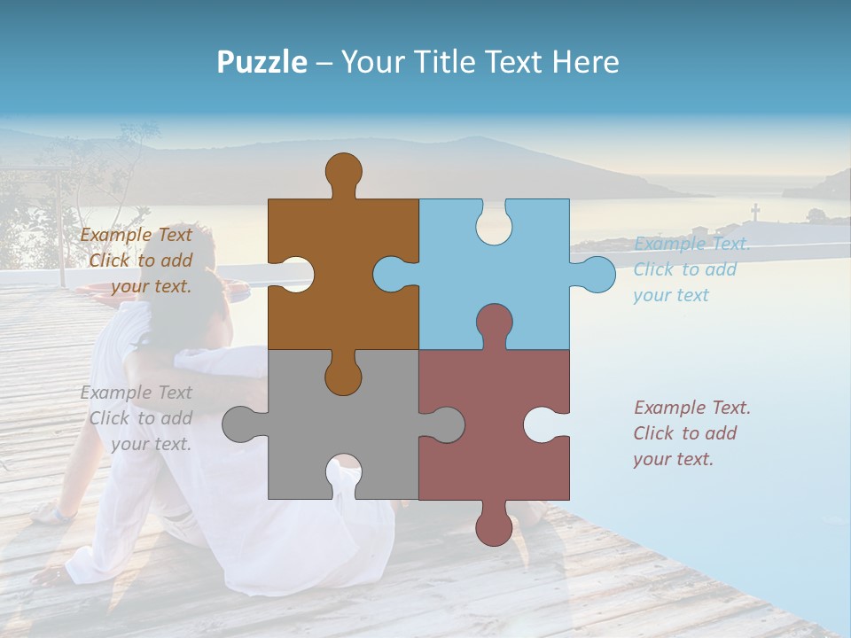 Sea Love Male PowerPoint Template