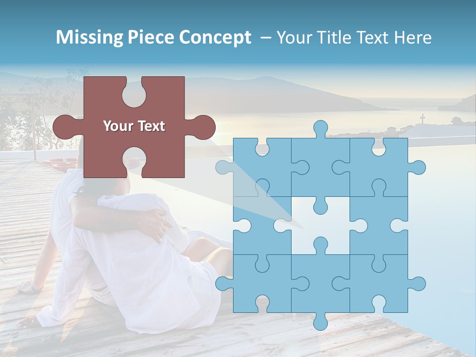 Sea Love Male PowerPoint Template