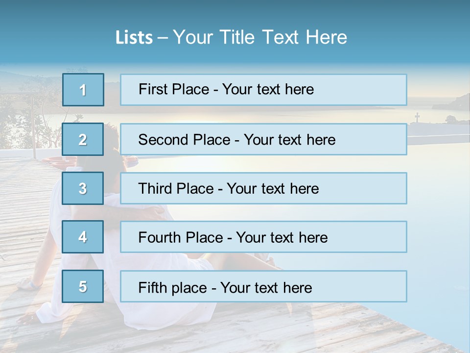 Sea Love Male PowerPoint Template